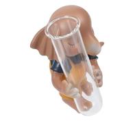 TOPBATHY Vase Hydroponique Lapin Terrarium Fontaine Vase Mignon Pot Statue De Cochon Conteneurs Vases à Fleurs Usine D'accessoires pour Maison De Poupée Cylindre Système Air Résine Colorful