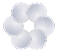 TopBine Lot de 3 Paires de Coussinets de Soutien-Gorge Push-up Doux pour Robes de Bikini, Haut de Maillot de Bain, Soutiens-Gorge de Sport, Forme Ronde/Beige Clair, Rond L Blanc, A-B