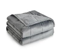 Topblan Couverture lestée de 9 kg pour adulte avec tissu doux et chaud pour dormir et se calmer, couverture lourde pour adulte pour canapé-lit, gris, 152,4 x 203,2 cm