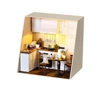 TOPBSFARNY Kit Book Nook à faire soi-même, maison de poupée miniature avec lumière LED, puzzle en papier 3D, décoration pour adultes et adolescents, cadeau idéal pour les amateurs de livres (PR03)