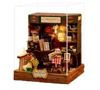 TOPBSFARNY Kit de bricolage pour book nook - Maison de poupée miniature 3D en bois avec éclairage LED - Décoration d'étagère pour adolescents/adultes (café légèrement épicé)