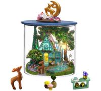 TOPBSFARNY Kit de maison de poupée miniature à faire soi-même avec lumière LED, puzzle 3D en bois pour adultes et adolescents (B-112)