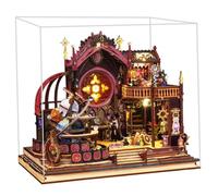 TOPBSFARNY Kit de maison de poupée miniature à faire soi-même, kit Book Nook, puzzle en bois 3D, petite maison, cadeau d'anniversaire pour adultes, amateurs et collectionneurs