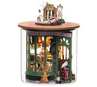 TOPBSFARNY Kit de maison de poupée miniature stéréoscopique 3D - Jouet à monter soi-même - Meubles en bois pour la Saint-Valentin Cadeaux créatifs (The Magic Shop)