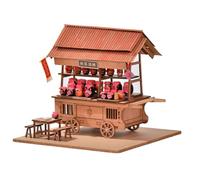 TOPBSFARNY Kit maison de poupée miniature de style japonais avec meubles en bois, modèle de construction à faire soi-même, décoration de chambre, cadeau (B)