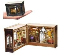 TOPBSFARNY Kit maison de poupée miniature en bois DIY 3D Mobilier et chambre modèle de chambre peut ouvrir les portes, idée cadeau créative pour Saint Valentin, anniversaire (destin magique)