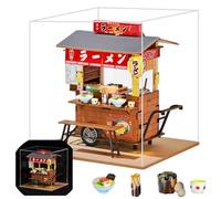 TOPBSFARNY Kit maison de poupée miniature japonaise faite à la main avec meubles pour anniversaire, Saint-Valentin, Noël, petite maison (avec housse anti-poussière)