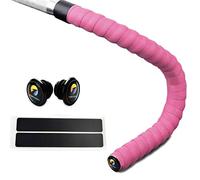 TOPCABIN® Bande de Guidon pour Vélo Antidérapante Confort GEL pour Vélo de Route - Bande de Guidon avec Embouts Réfléchissants (# Rose)