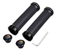 TOPCABIN® Double Verrouillage sur poignées de Guidon de vélo verrouillables vélo de vélo de Montagne BMX (Noir)