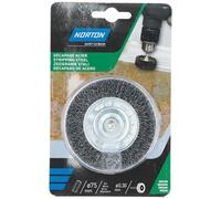 Brosse perceuse circulaire ondulé acier 75 Norton