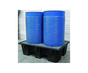 TOPCAR BAC DE Retention POLYETHYLENES RECYCLES Noir .240L 130 X 90 X 39 CM - CAILLEBOTTIS Acier