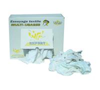 Global Hygiène Chiffons coton blanc mi-fin à épais 10 kg - Carton