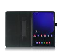 TOPCASE Coque pour Samsung Galaxy Tab S9/S9 FE 11 pouces 2023/Tab S8 5G 11/S7 11" Coque mince et légère en cuir Folio Support avec dragonne et support stylo S, veille/stèle, noir