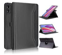 TOPCASE Coque pour Xiaomi Poco Pad 12.1"/Redmi Pad Pro 12.1 pouces 2024, Étui type Folio en cuir avec support pour poignet et porte-stylo, auto/stille, noir