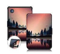 TOPCASE Coque TPU souple pour Kobo Clara Colour/Clara BW (2024)/Clara 2E (2022)/Tolino Shine Color/Shine 5 (2024)/Shine 4 (2022) 6 pouces liseuse avec fonction veille/activation automatique, noir