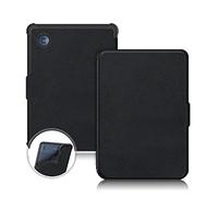 TOPCASE Coque TPU souple pour Kobo Clara Colour/Clara BW (2024)/Clara 2E (2022)/Tolino Shine Color/Shine 5 (2024)/Shine 4 (2022) 6 pouces liseuse avec fonction veille/activation automatique, noir