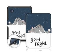 TOPCASE Coque TPU souple pour liseuse Kobo Clara Colour/Clara BW (2024)/Clara 2E (2022)/Tolino Shine Color/Shine 5 (2024)/Shine 4 (2022) 6 pouces liseuse avec fonction veille/activation automatique,