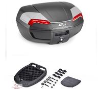 TOPCASE E46 RIVIERA MONOLOCK PLAQUE 46L bleu