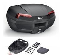 Topcase E46N Riviera GIVI Coffre Noir Tapis Plaque Universel Moto Scooter