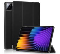 TOPCASE Étui de protection fin pour tablette Xiaomi Pad 7/Pad 7 Pro 11,2" 2024, avec fonction veille/réveil automatique et support, noir
