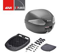 Topcase Petit Moto Scooter Noir Complet Plaque 29 Lt Universel Givi
