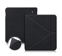 TOPCASE TPU Coque pour Kobo Libra Colour/Balance 2/Tolino Vision Color/Vision 6 eReader 7 pouces, Ultra Mince Housse de Protection Cover Pliée Spéciale avec Support Fonction, Noir