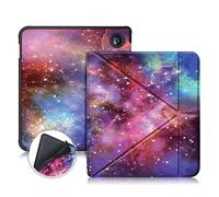 TOPCASE TPU Coque pour Kobo Libra Colour/Balance 2/Tolino Vision Color/Vision 6 eReader 7 pouces, Ultra Mince Housse de Protection Cover Pliée Spéciale avec Support Fonction, Galaxie