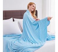 Topcee Arc-Chill Q-Max Couverture rafraîchissante d'été pour Les dormeurs Chauds, Fibre fraîche > 0,5, certifiée Oeko-TEX, Douce, Respirante, jeté de lit Double Face, Garde au Frais pour Adultes et