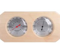 Topchances Bois Sauna Hygrothermographe Thermomètre Hygromètre 2 en 1 Mesure de l'humidité intérieure Température Sauna Equipement de la pièce Sauna Accessoires