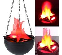 Topchances Brazier Lampe, LED Flame Fire Lampe suspendue décorative, ampoules de simulation de flamme, LED Décoration Feu photoélectrique Torche électronique allumée Fausse lampe de flamme