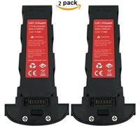 Topchances Pack de 2 batteries Lipo 11,4 V 4200 mAh pour Hubsan H117S Zino GPS RC drone quadricoptère Pièces détachées Batterie 11,4 V pour drone caméra RC