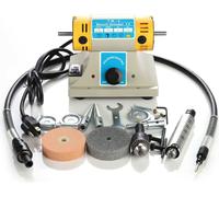 Topchances Polisseuse, 220V 350 watts Meuleuse électrique Polisseuse Mini Multifonction Moulin Tampon Polissage pour Bijoux Dentaire Tour Moteur Prise UE