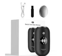 TOPCHANCES Râpe électrique pour pieds - Éliminateur de peau dure - Rechargeable par USB - Portable - Pour les pieds, les peaux mortes et craquelées, les peaux mortes, les peaux mortes et les peaux
