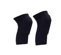 Topcloud Hex Honeycomb Genouillères Crashproof Antidérapant Jambe Genou Manches Courtes Protecteur Équipement pour Volley-Ball Sports Jeunes Adultes Tailles en Paire (2 Manches)
