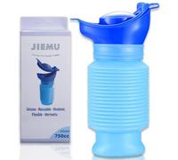 Topcloud Urinoir Rétractable, 750 ML Mâle Femelle Portable Portable Toilette Potty Pee Urine Bouteille, Urinoir d'urgence Réutilisable pour Camping Car Voyage Embouteillage Et File D'attente