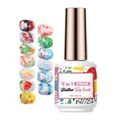 Topcoat Finger - Texture mate velours, couche protectrice transparente, pinceau d'application facile, finition gel professionnelle | Convient pour le salon, le studio, la maison, projets c