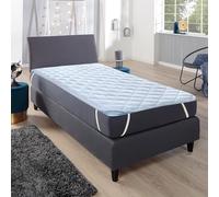 TopCool Protège-matelas avec côté été et hiver 180 x 200 cm, env. 3-5 cm - Certifié Öko-Tex - Surmatelas respirant de qualité supérieure