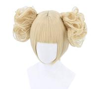 TOPCOSPLAY Anime Perruque Blonde Cosplay Perruque My Hero Academia Himiko Toga pour Carnaval Halloween