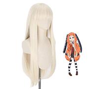 Topcosplay Anime Perruque Yomoduki Runa Cosplay Perruque Longue Beige Perruque pour Déguisements Halloween(Yomoduki Runa)