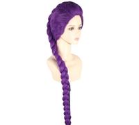 Topcosplay Longue Perruque Violette Femme Accessoire d'Halloween Perruque Déguisement (Violet)