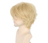 Topcosplay Perruque blonde courte pour femme ou homme - Pour cosplay ou Halloween