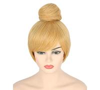 Topcosplay Perruque de Fée Perruque Blonde de Tinkerbell pour Femmes Courte Cosplay Perruques