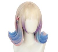 Topcosplay Perruque longue tressée noire pour cosplay, Halloween, carnaval (perruque courte adulte)