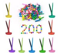 TOPCZY 200Pcs Attache Parisienne en Papier Pastel Décoratives, 8mm x 19mm Broches Parisienne Multicolore Rondes Plaquées, Mini Brads pour Tampon Fabrication de Cartes Artisanat Bricolage