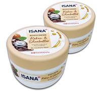 topDeal ISANA Lot de 2 crèmes pour le corps au beurre de cacao et de karité 2 x 500 ml