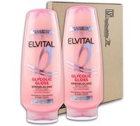 TopDealMile Lot de 2 flacons de 250 ml d'après-shampoing Glycolic Gloss de L'Oréal Elvital