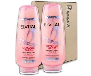 TopDealMile Lot de 2 flacons de 250 ml d'après-shampoing Glycolic Gloss de L'Oréal Elvital