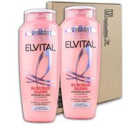 TopDealMile Lot de 2 flacons de shampoing Loreal Elvital Glycolic Gloss brillant effet miroir 2 x 300 ml