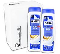TopDealMile Lot de 2 paquets de lait corporel riche ISANA pour peaux sèches 2 x 400 ml