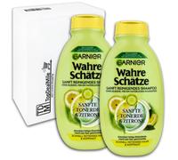 TopDealMile Lot de 2 shampooings pour cheveux et cuir chevelu Garnier avec argile douce et citron 2 x 250 ml